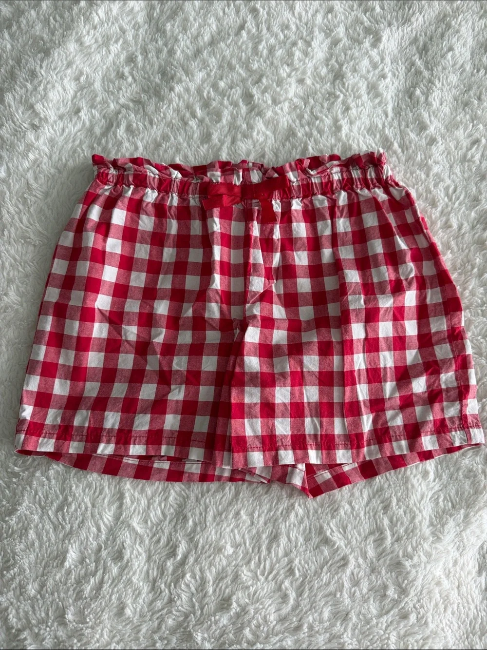 Gymboree girls size 8 red gingham watermelon 6 piece set romper shirts shorts